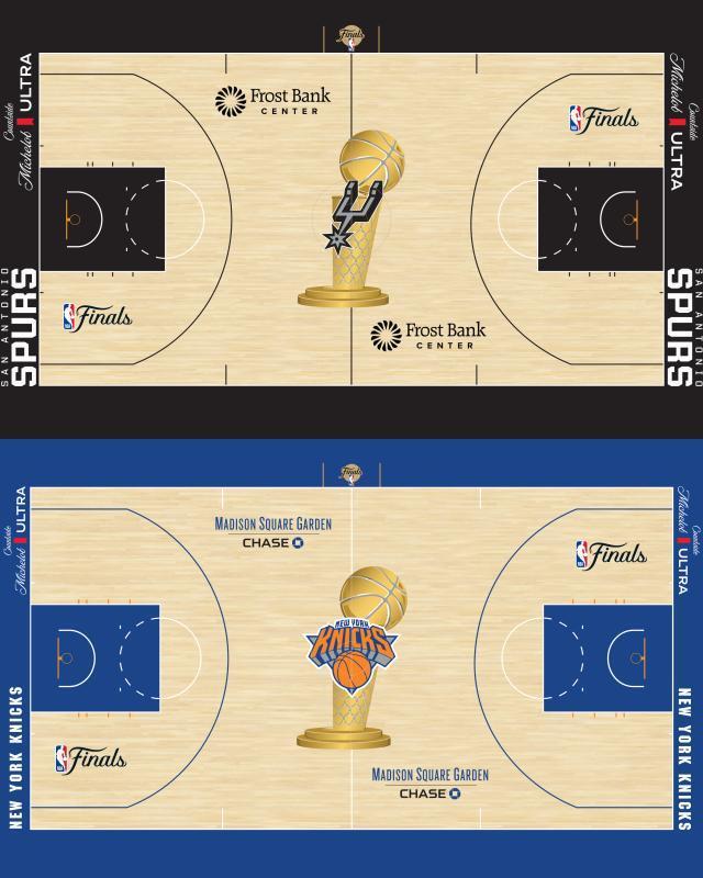 开云体育APP-经典回归!NBA总决赛地板迎回冠军金杯图案